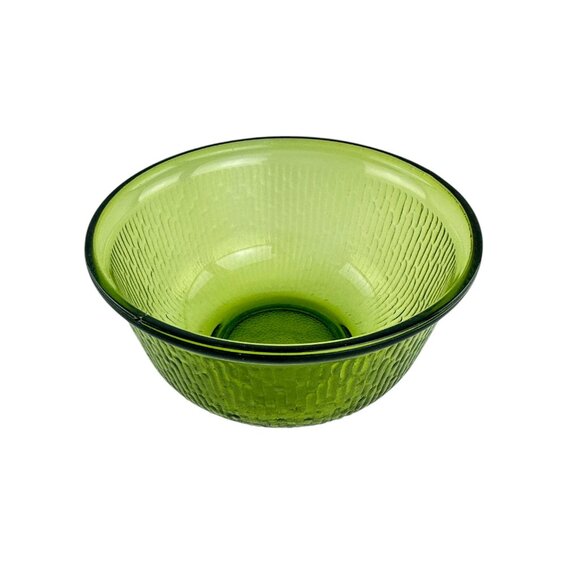 Bartlett Collins Old Hickory Green Glass Mixing Bowl Small Size Textured Vintage - Picture 6 of 16